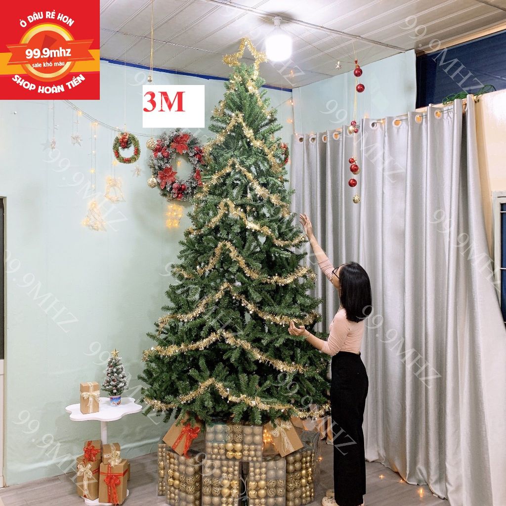 Cây Thông Noel 1m8, 1m2, 1m5, 2m, 2m4, 3m Trang Trí Giáng Sinh Đủ Loại Cây Thông Noel Việt Nam Cao Cấp