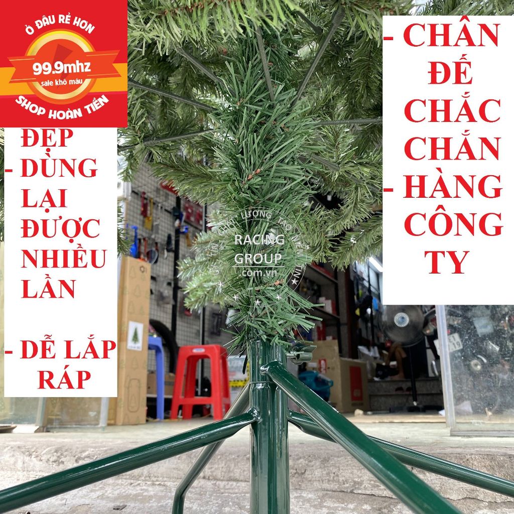 Cây Thông Noel 1m8, 1m2, 1m5, 2m, 2m4, 3m Trang Trí Giáng Sinh Đủ Loại Cây Thông Noel Việt Nam Cao Cấp