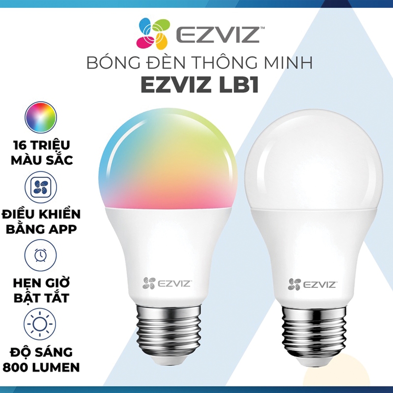 {SIÊU HOT} BÓNG ĐÈN LED THÔNG MINH EZVIZ CS-HAL-LB1-LCAW - CÓ MÀU HOẶC KHÔNG MÀU