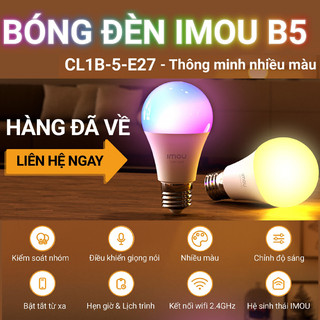 Bóng đèn LED thông minh nhiều màu IMOU CL1B-5-E27 kết nối wifi không dây điều khiển bằng giọng nói chính hãng