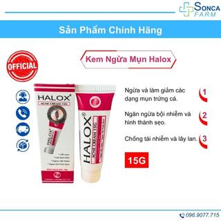 Kem Mụn Halox 15G Hỗ Trợ Giảm Mụn Trứng Cá, Mụn Viêm, Ngừa Thâm Mụn