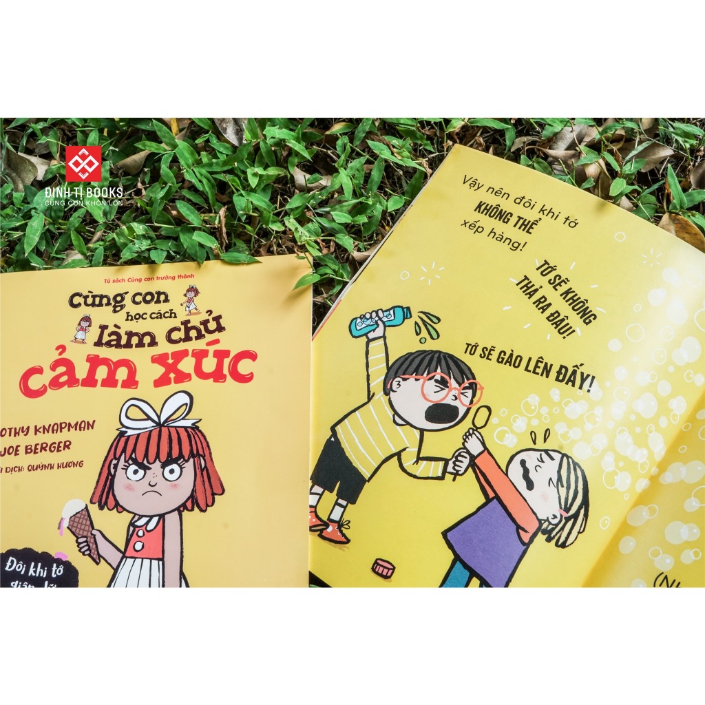 Sách - Cùng con học cách làm chủ cảm xúc combo 2 tập dành cho bé 3 - 6 tuổi - Đinh Tị Books