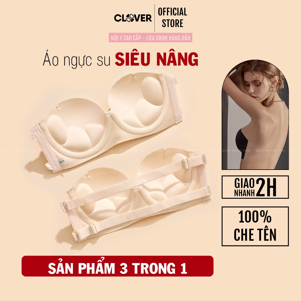 Áo Ngực Elsa Bra Nâng Ngực Không Gọng Chuyên Mặc Áo Hở Lưng Hở Vai Đệm Su Dày Siêu Gợi Cảm - 018