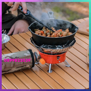 Bếp ga mini chống gió, gấp gọn tiện dụng cho giã ngoại du lịch.