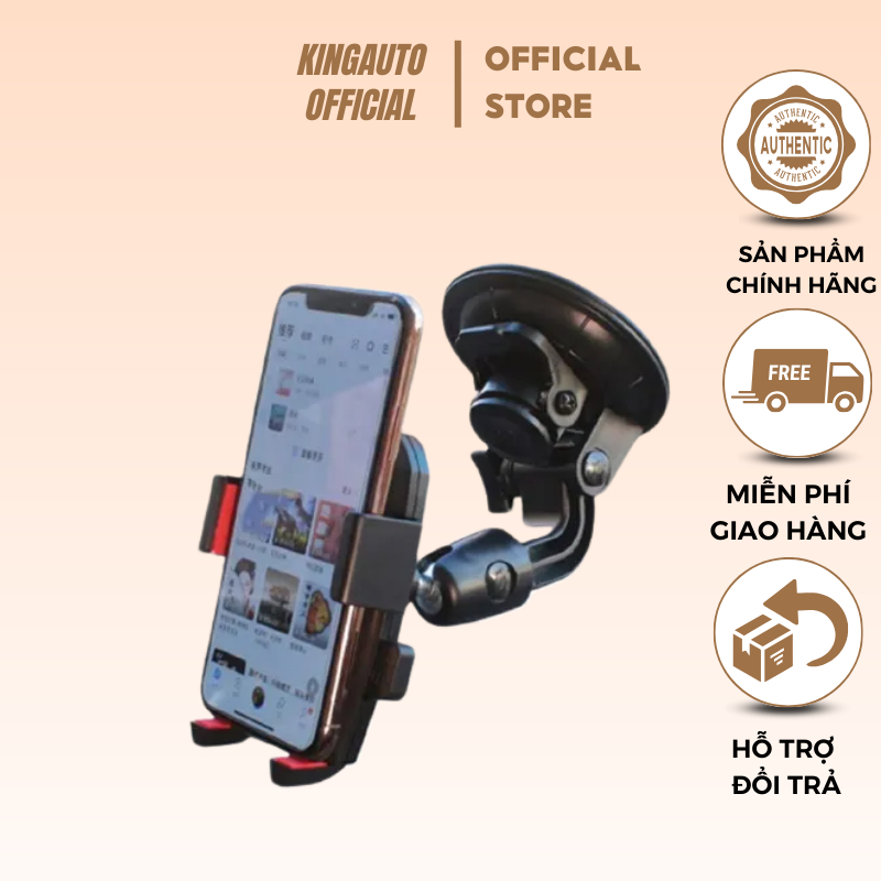 Giá đỡ điện thoại trên ô tô gắn cửa kính taplo gắn chắc chắn chống rung lắc cao cấp