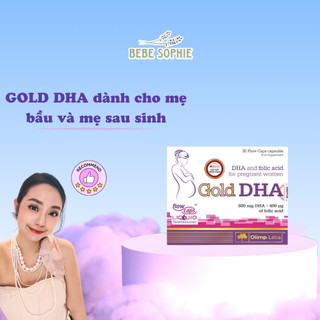 ( 𝐍𝐡𝐚̣̂𝐩 𝐤𝐡𝐚̂̉𝐮 𝐜𝐡𝐢́𝐧𝐡 𝐡𝐚̃𝐧𝐠 ) Gold DHA dành cho mẹ bầu và sau sinh 30 viên