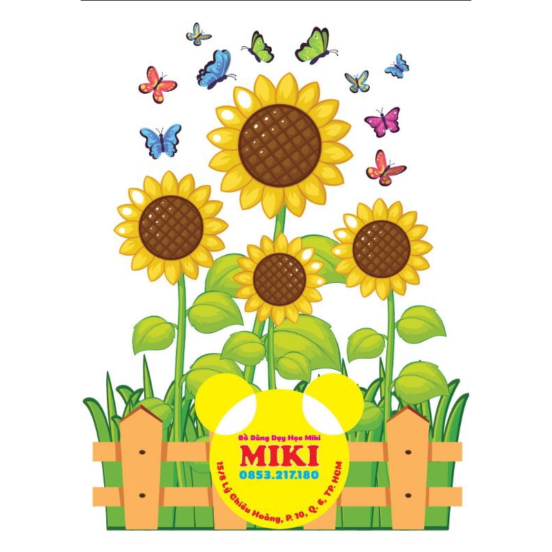 HOA TRANG TRÍ CHÂN BẢNG, ÉP PLASTIC