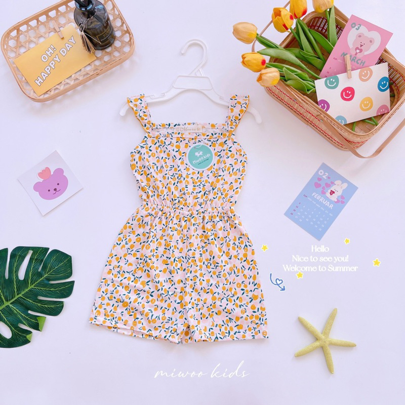 Bộ Jumpsuit ngắn cho bé