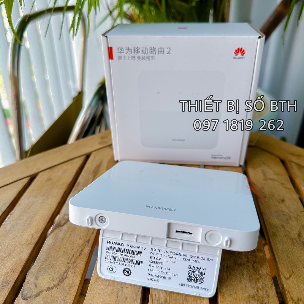 Bộ Phát Wifi 4G Huawei B320 Có  1 Cổng LAN Cắm Điện Trực Tiếp  tốc độ 4G 300Mbps.