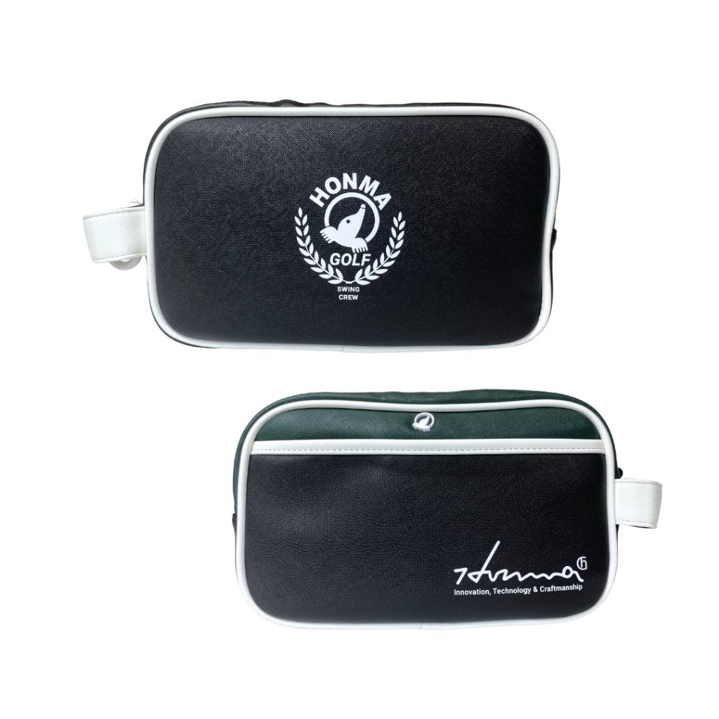 Túi Golf Da Cầm Tay Phối Màu Hoạ Tiết - Pouch Bag