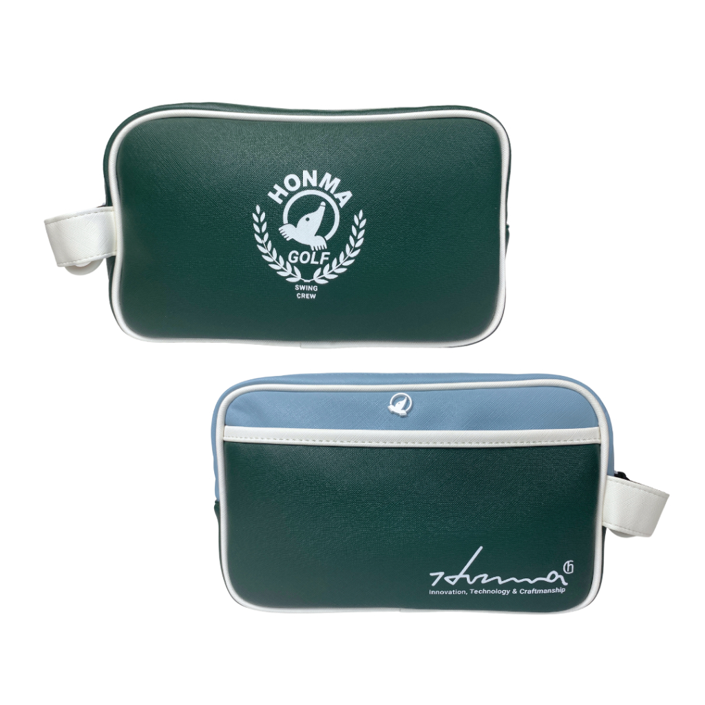 Túi Golf Da Cầm Tay Phối Màu Hoạ Tiết - Pouch Bag