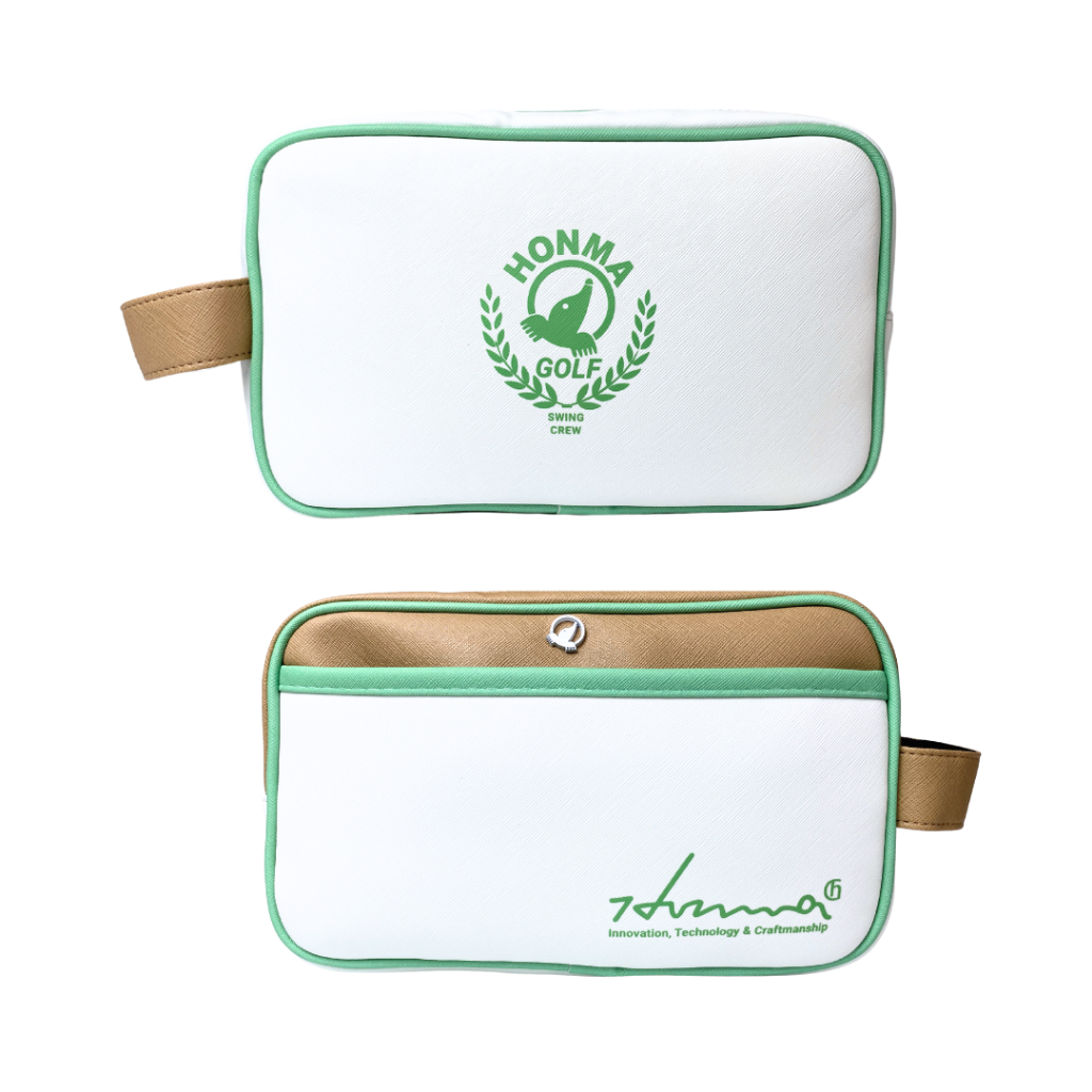 Túi Golf Da Cầm Tay Phối Màu Hoạ Tiết - Pouch Bag