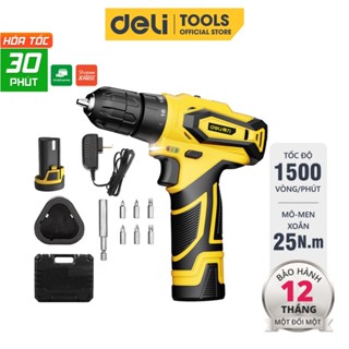 Máy Khoan Bắt Vít Không Dây Deli Chính Hãng Chạy Pin - Nhỏ Gọn, Tiện Dụng - Dùng Cho Sửa Chữa Vật Dụng - DL6261