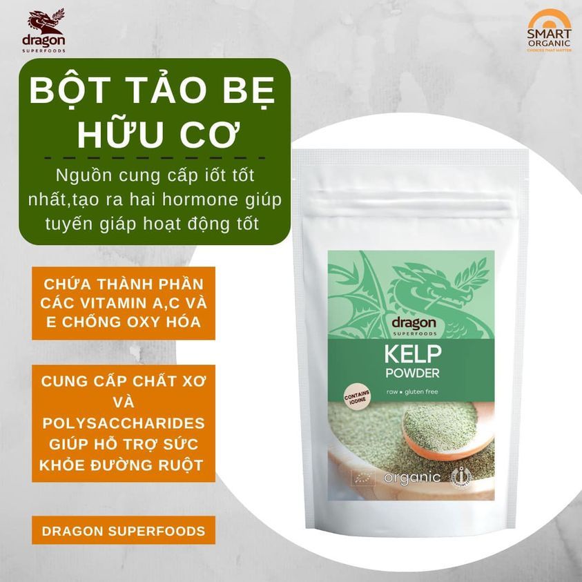 Bột tảo bẹ hữu cơ  - Dragon Superfoods - 100g