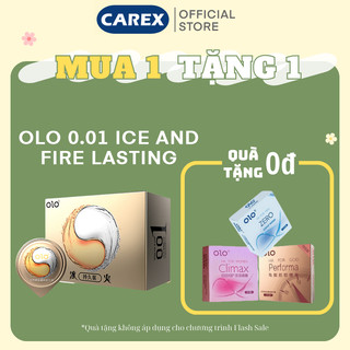 Bao cao su OLO 0.01 Lửa Băng Siêu mỏng, Kéo dài – Hộp 10 chiếc