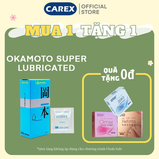 [SALE SỐC][CHÍNH HÃNG%] Bao cao su Okamoto Skinless Skin Super Lubricated (10 bao),Nhật Bản, Siêu mỏng mượt mà,Nhiều gel