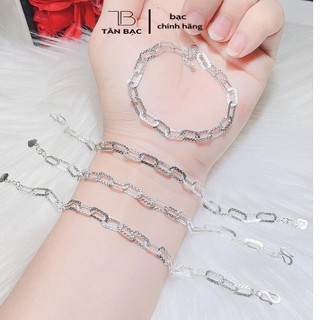 Lắc tay nữ mắt xích , bạc 925 sáng đẹp - tân bạc store