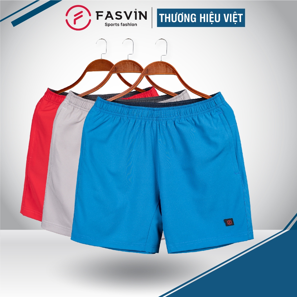 Quần đùi nam ngắn chạy bộ Fasvin R22449.HN vải Dù Gió nhẹ mát tiện dụng thể thao hay mặc nhà