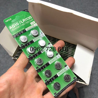 Vỉ 10 viên pin cúc ag10, lr1130