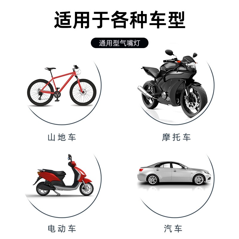 Đèn xe đạp gắn van xe Paceline đa năng bộ 2 chiếc