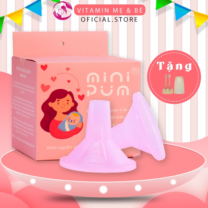 MINIPUM PHỄU KÍCH SỮA QUỐC DÂN , silicone không BPA, mềm mại, êm ái - ỮU ĐÃI LỚN