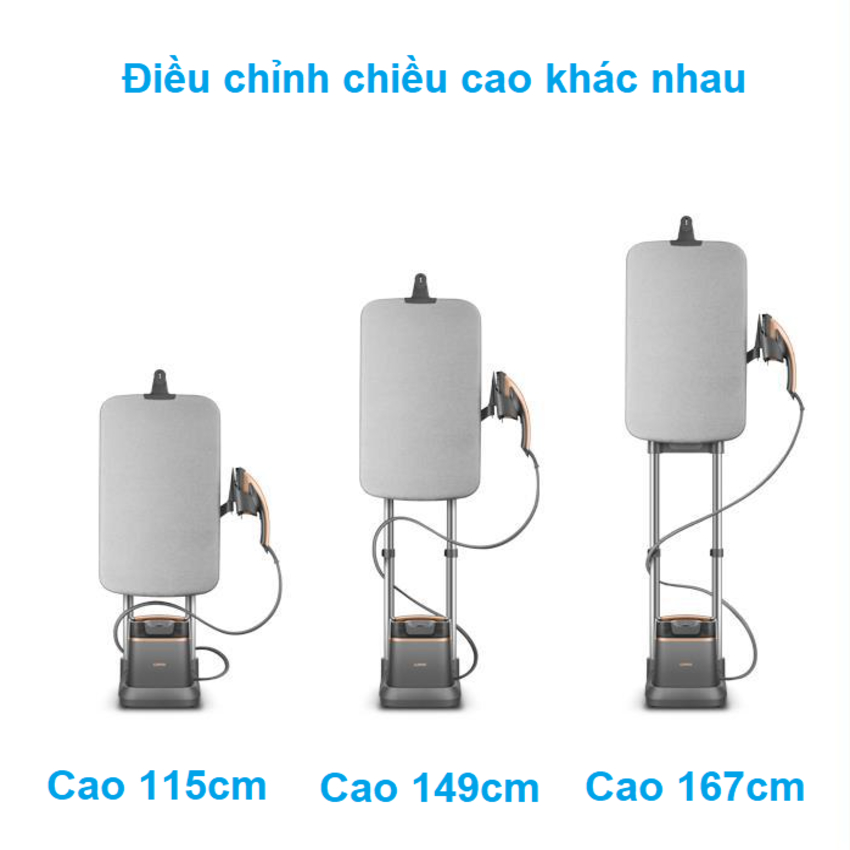 Bàn là, bàn ủi hơi nước dạng đứng chuyên nghiệp thương hiệu Pháp Supor EGU-Y208A - Công suất 2000W