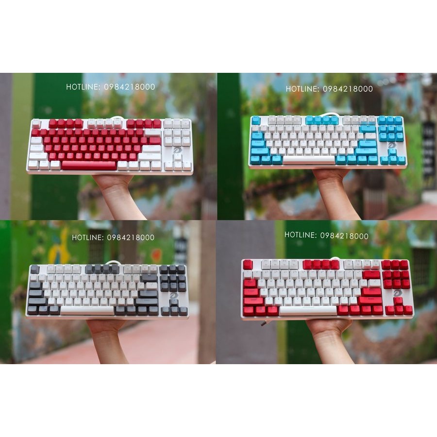 Bàn Phím Cơ Dareu EK87 - LED 7 MÀU - PHIÊN BẢN MIX MÀU CỰC ĐẸP - BẢO HÀNH CHÍNH HÃNG 24 THÁNG