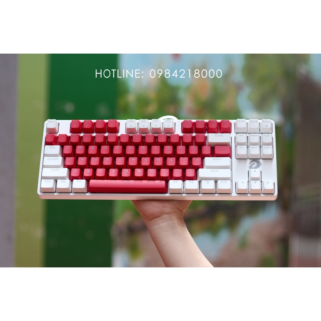 Bàn Phím Cơ Dareu EK87 - LED 7 MÀU - PHIÊN BẢN MIX MÀU CỰC ĐẸP - BẢO HÀNH CHÍNH HÃNG 24 THÁNG