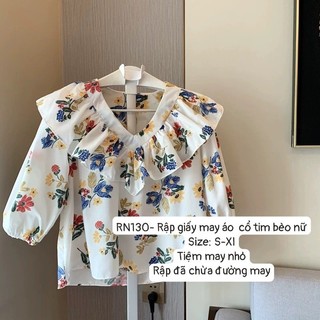 RN130_Rập giấy may áo kiểu nữ