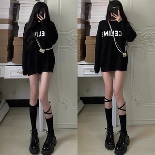 Áo Nỉ Sweater Nữ Form Rộng Vải Nỉ Bông Dày Dặn IN CHỮ CALIN PHONG CÁCH HÀN QUỐC NAVISA  M1145
