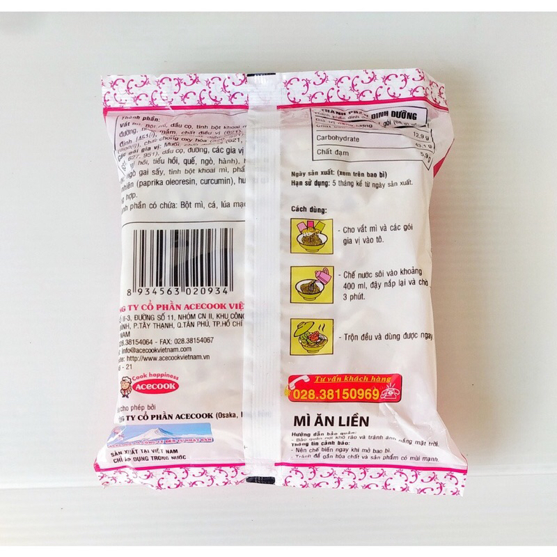 10 gói mỳ gà sợi phở  68g