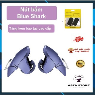 Nút bắn Pubg Freefire Blue Shark - Nút bấm Pubg Phụ kiện chơi Pubg Mobile ( Tặng kèm bao tay cao cấp )