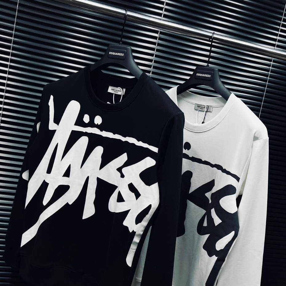 Áo Dài Tay Sweater Nam Nữ In Chữ STUZZY Sắc Nét, Chất Vải Nỉ Cao Cấp, Dày Dặn, Phong Cách Trẻ Trung, Năng Động