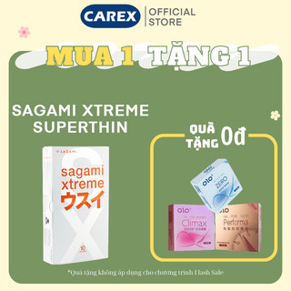 [SỐC][HÀNG CHÍNH HÃNG] Bao cao su Sagami Superthin (Hộp 10 chiếc),Nhật Bản, Siêu mỏng vô hình