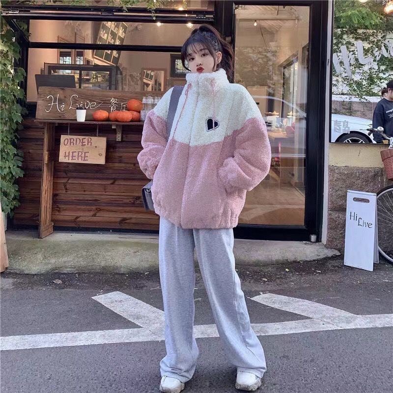 Áo Khoác Nữ, Áo Khoác Lông Hình Tym Phong Cách Hàn quốc Hàng Loại 1