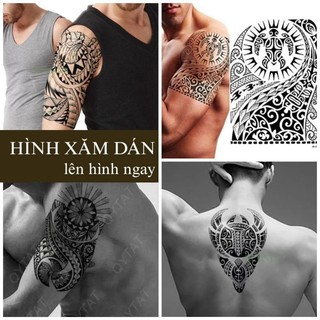 [Đọc kỹ mô tả] Hình dán tạm thời BST maori hoa văn kỳ bí - tatoo đẹp lên hình ngay, không chống nước, size bắp tay