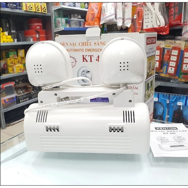 ♥️ Đèn Chiếu Sáng Khẩn Cấp KenTom Ánh Sáng LED KT 402 - Hàng Việt Nam