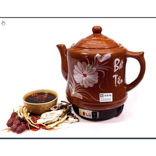 Ấm sắc thuốc bắc bát tiên 3 lít sắc củ bạc hà núi