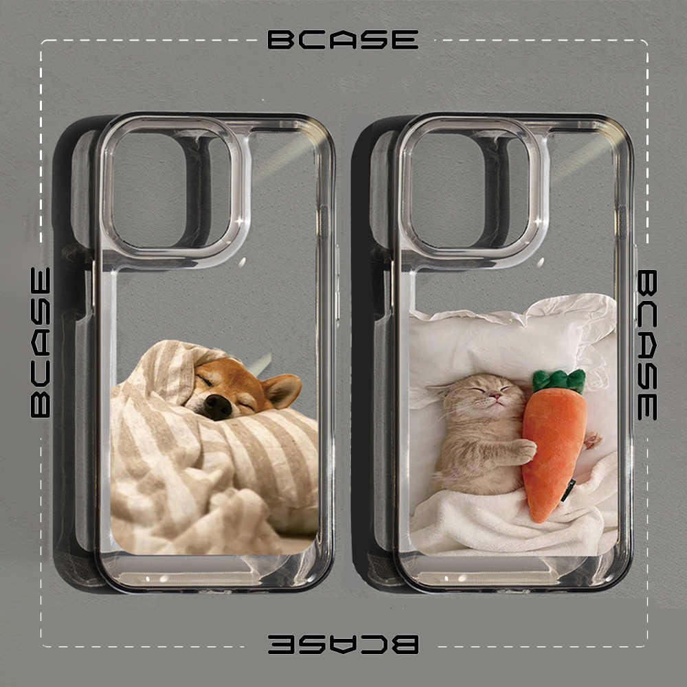 Ốp Điện Thoại Tpu In Hình Cún Mèo mùa đông ấm áp cute Cho iphone 14 pro 14 promax 11 12 13/6/7/8plus/X sd013