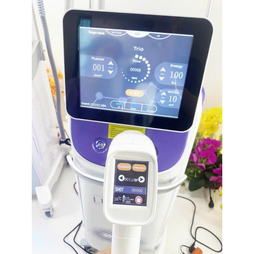 Máy triệt lông & Laser Xóa Xăm Diode 2in1 Luxury New 2023