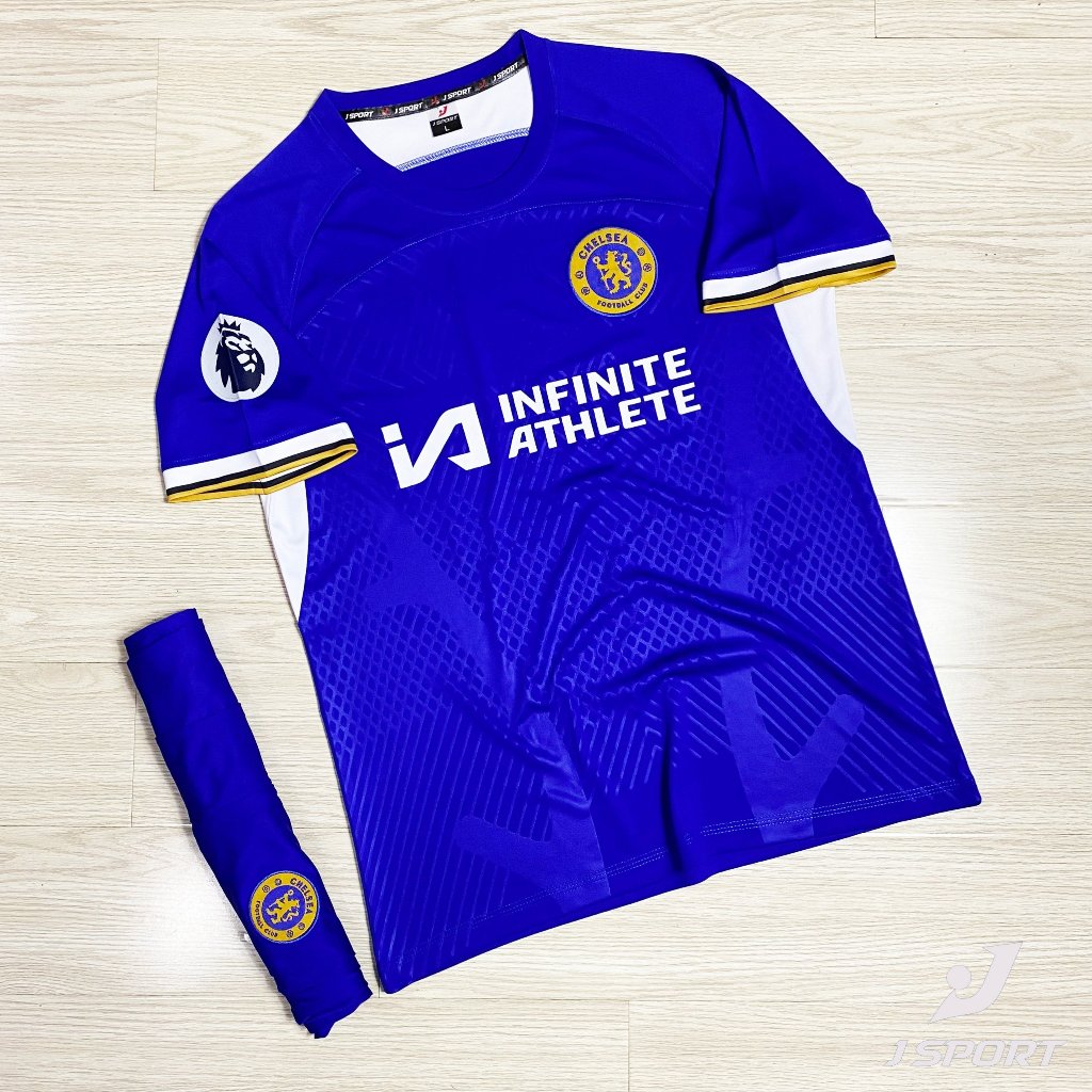 Bộ Quần Áo Bóng Đá Chelsea 2023 Logo Thêu , Thun Lạnh Cao Cấp, Không Nhăn, Không Xù Lông B3