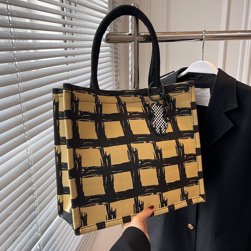 Túi tote cỡ lớn, túi vải canvas có quai đeo, dạo phố, du lịch, đa năng tiện dụng