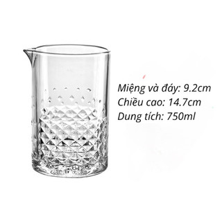 Cốc mixing glass cho bartender, dụng cụ riêng cho pha chế rượu