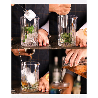 Cốc mixing glass cho bartender, dụng cụ riêng cho pha chế rượu