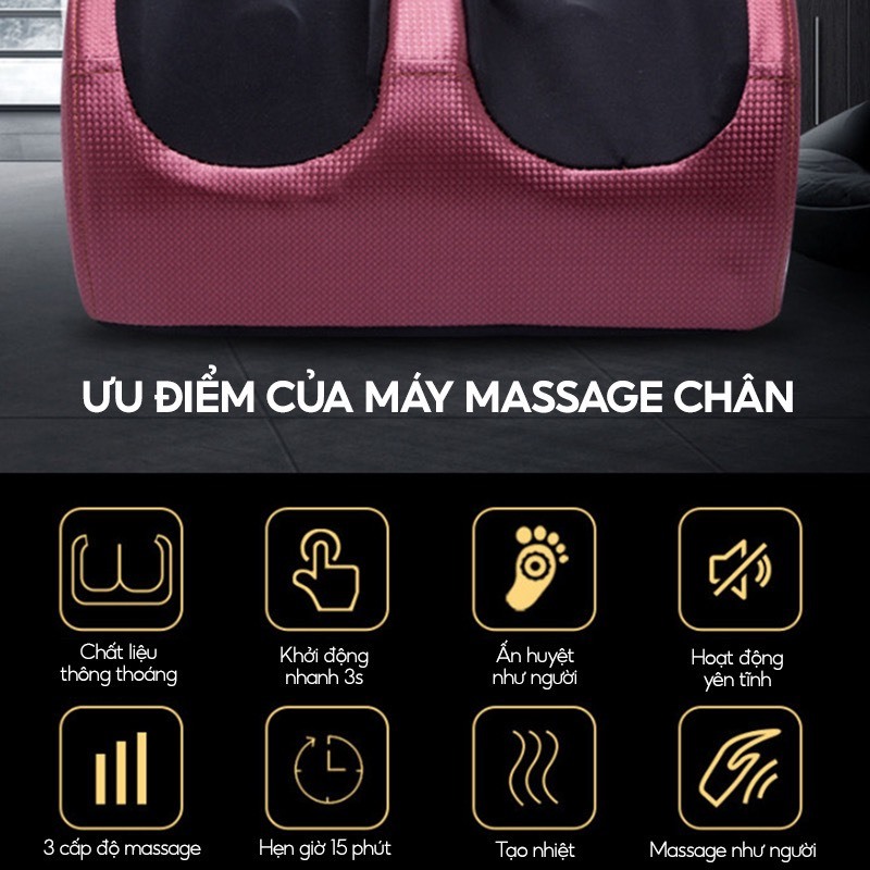 Máy massage chân tự động, máy massage huyệt đạo bàn chân giúp chân thư giản thoải mãi, chống mỏi mệt - AMONOBEAUTY