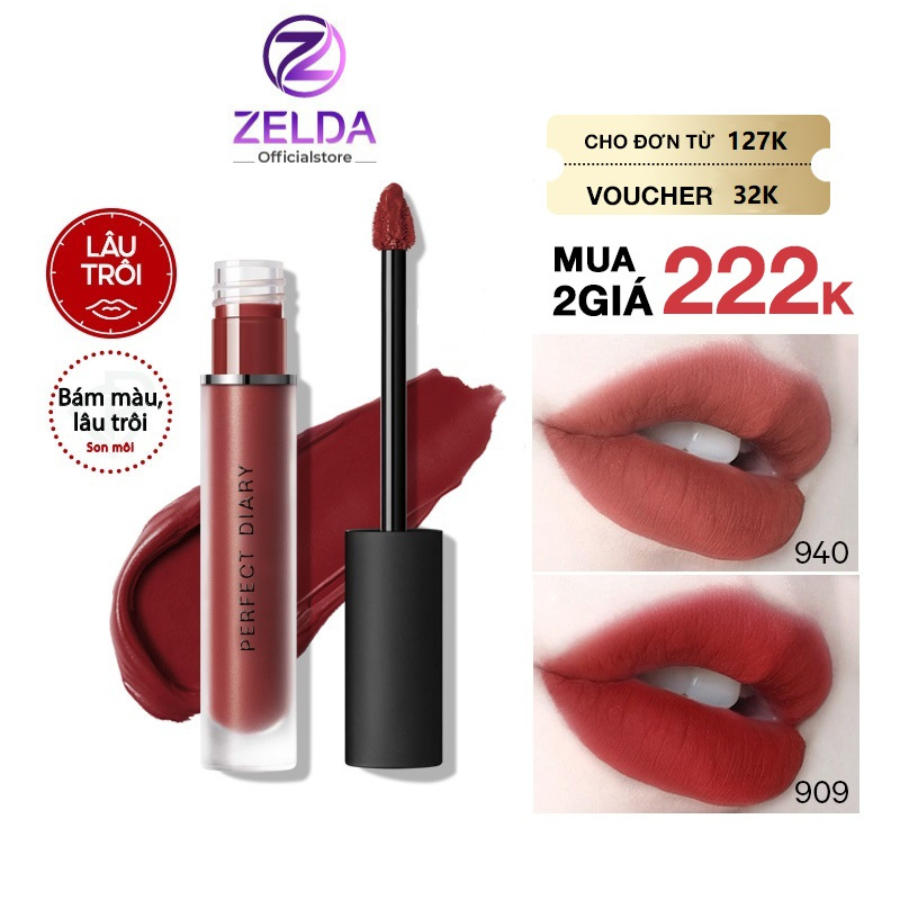 Son kem Perfect Diary DREAMMATTE màu lì siêu mịn lâu trôi 2.5g ZELDA STORE