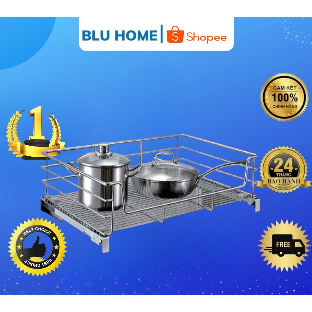 XẢ KHO GIÁ ĐỂ XOONG NỒI CHO PHỤ KIỆN TỦ BẾP INOX NHẬP KHẨU