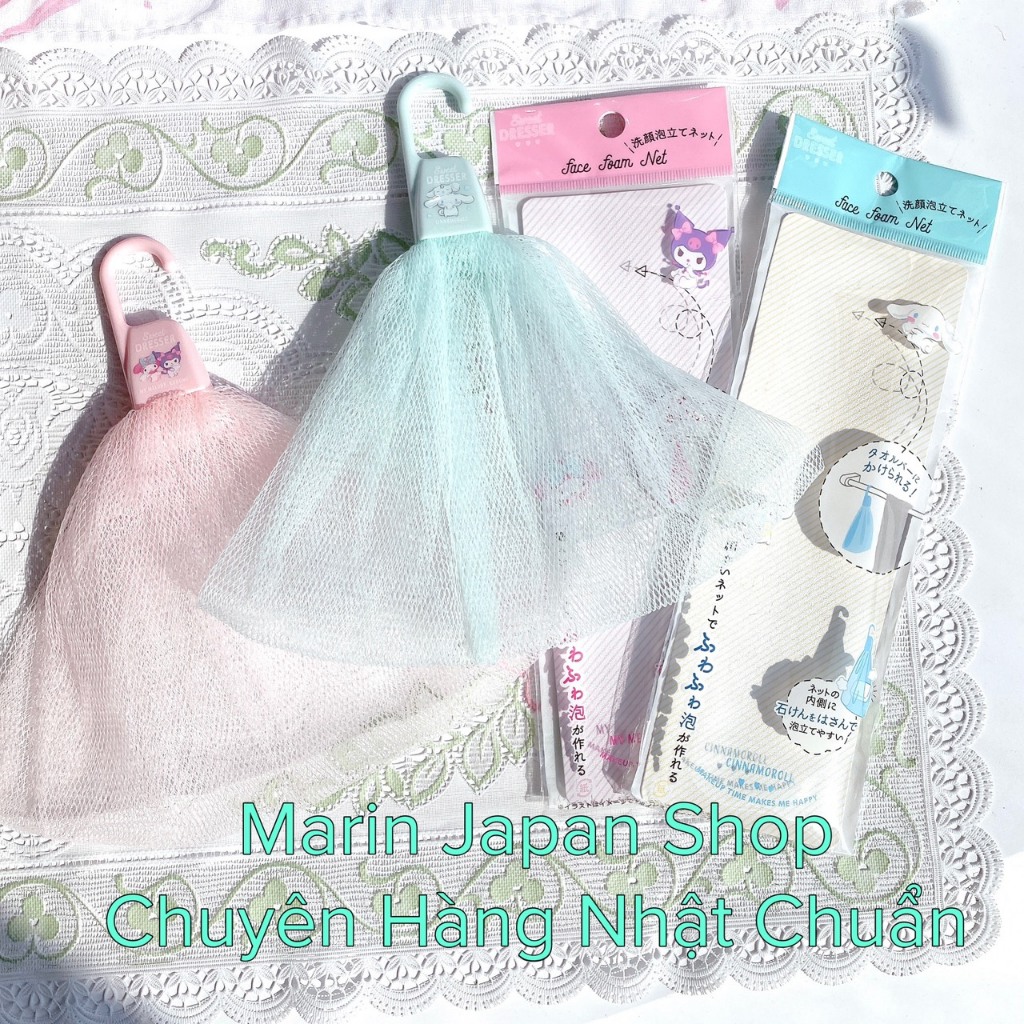 Lưới Tạo Bọt Sữa Rửa Mặt, Sữa Tắm Cute My Melody Kuromi Nhật Bản