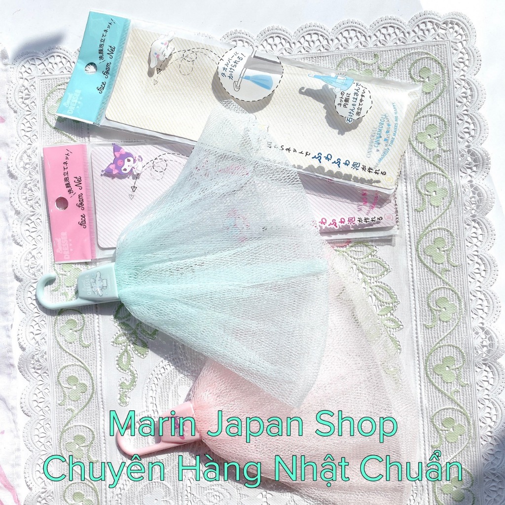 Lưới Tạo Bọt Sữa Rửa Mặt, Sữa Tắm Cute My Melody Kuromi Nhật Bản