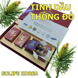 Tinh dầu thông đỏ Solife Korea nhập khẩu Hàn Quốc giảm mỡ máu và lưu thông